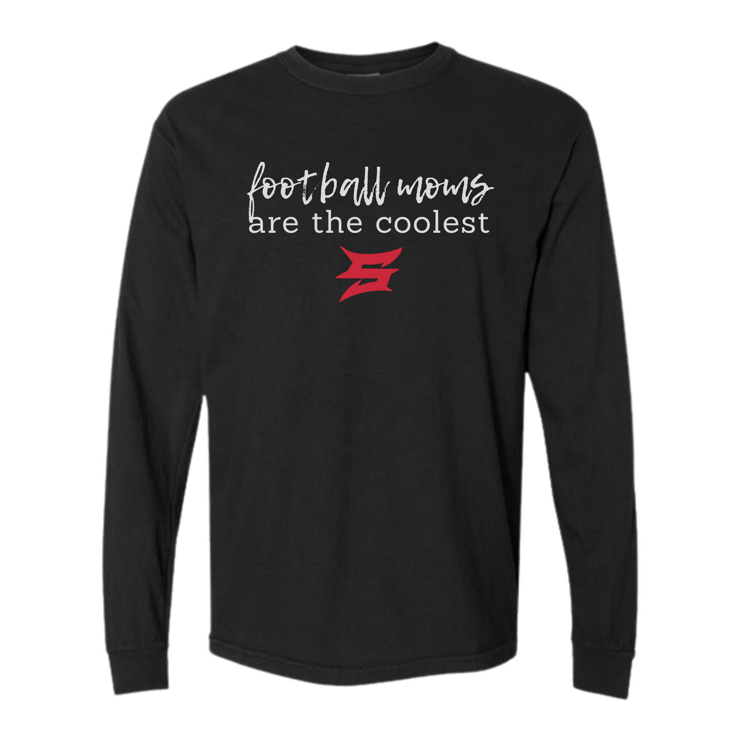 Football MOMS are the coolest Unisex Long Sleeve Tee