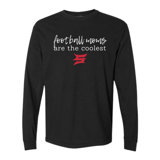 Football MOMS are the coolest Unisex Long Sleeve Tee