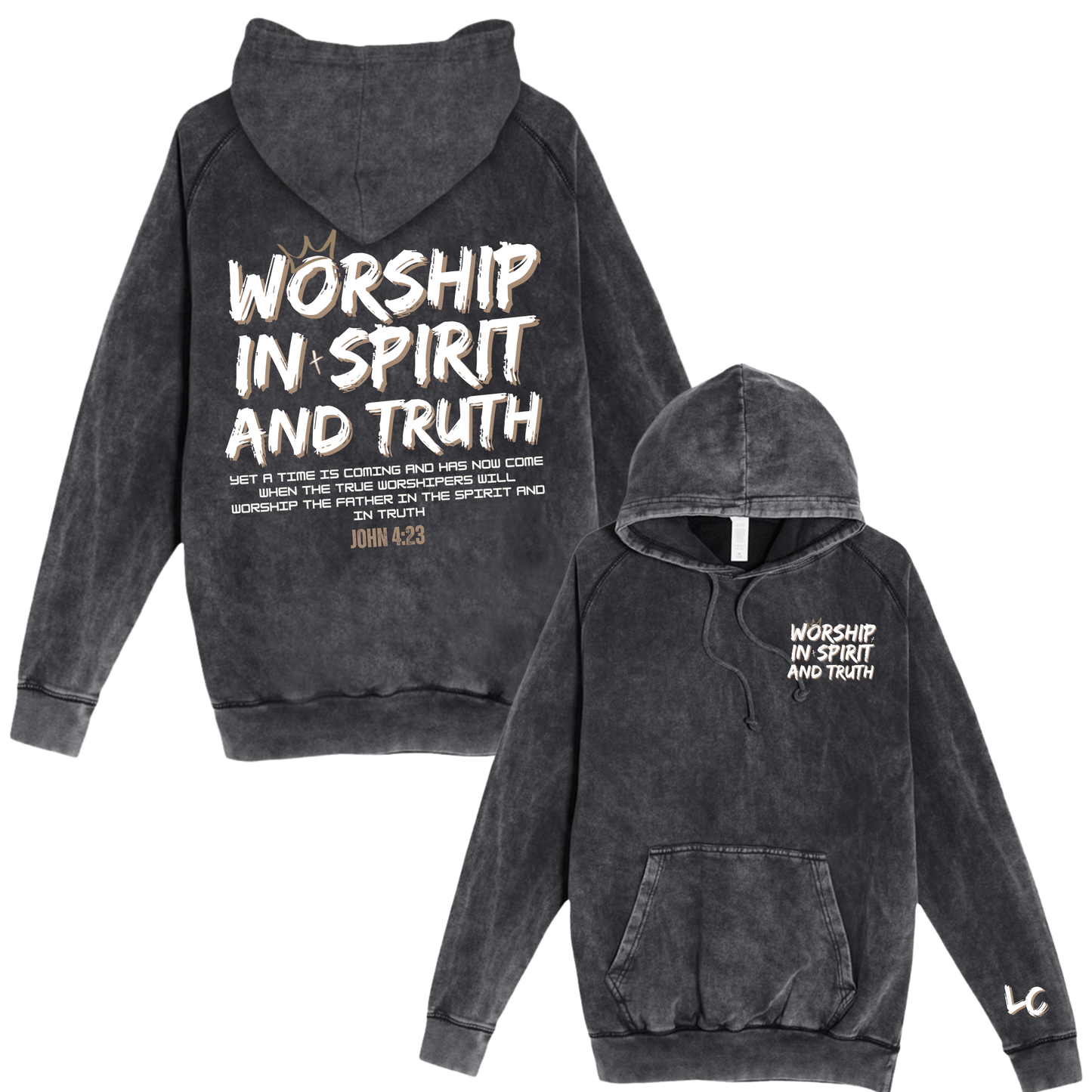 Worship in Spirit and Truth Vintage Raglan Hoodie