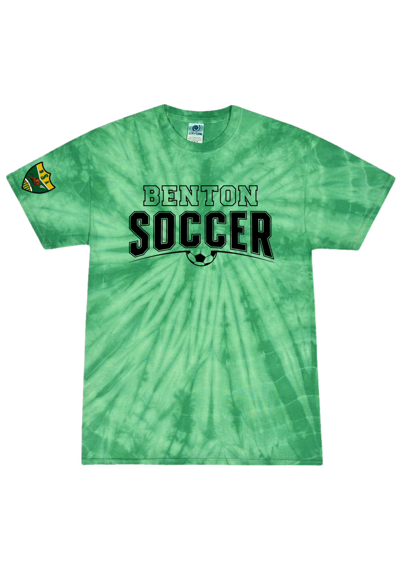 Benton Soccer Green Tie Dye