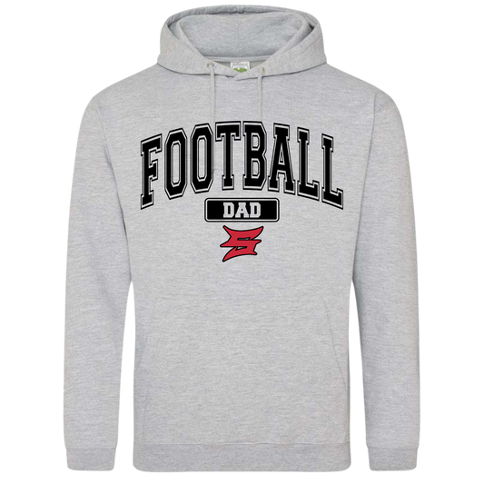 Football Dad Unisex College Hooded Sweatshirt (personalization available)