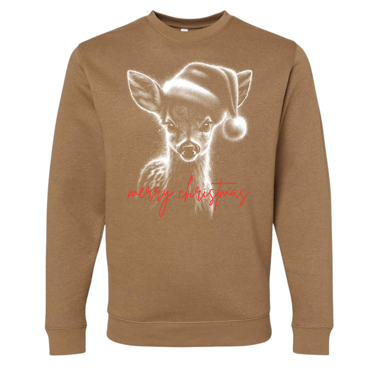 Vintage Fawn Christmas Crewneck