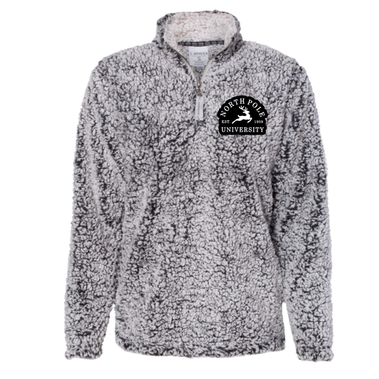 "North Pole University" Women’s Epic Sherpa Quarter Zip Pullover