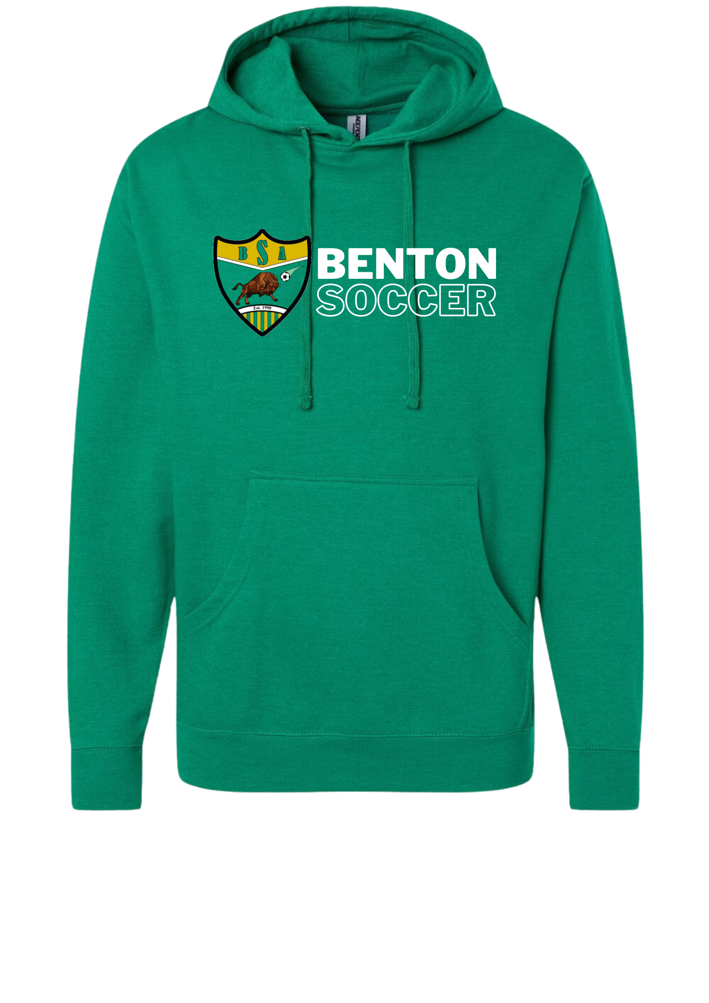 Benton Soccer Association Hoodie Green