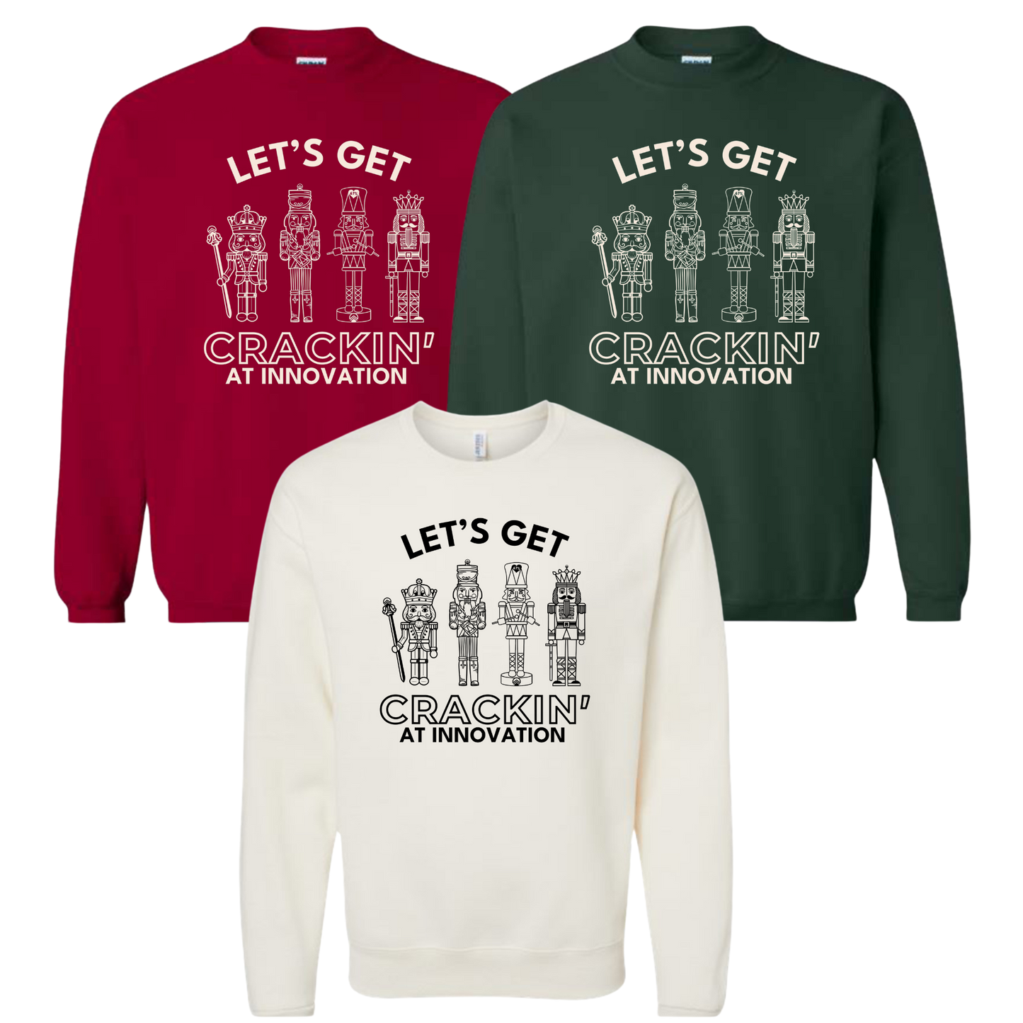 Let's Get Crackin' at Innovation Church Crewneck Sweatshirt