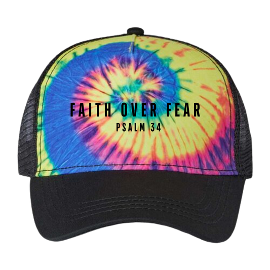 Psalm Faith over Fear Trucker Hat | Bible verse Hat | Christian Apparel