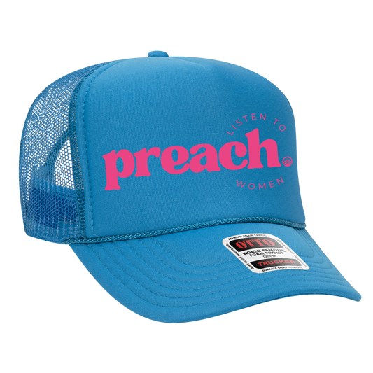 PREACH Trucker - Electric Blue