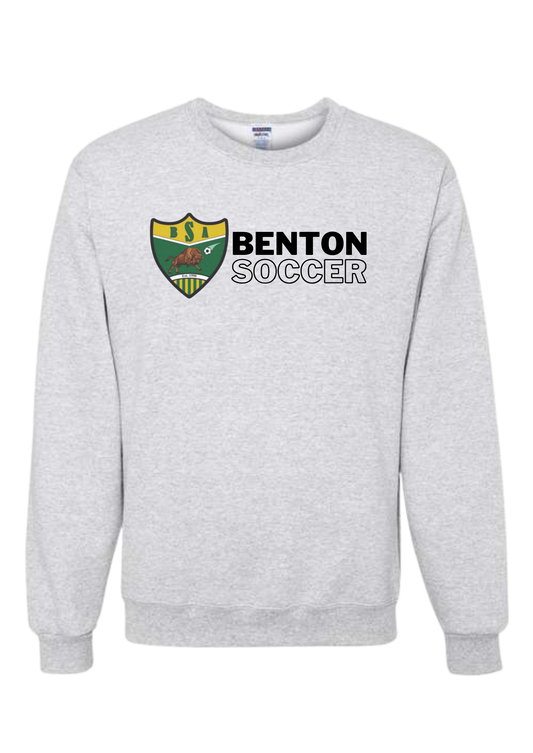 Benton Soccer Association Crewneck Gray