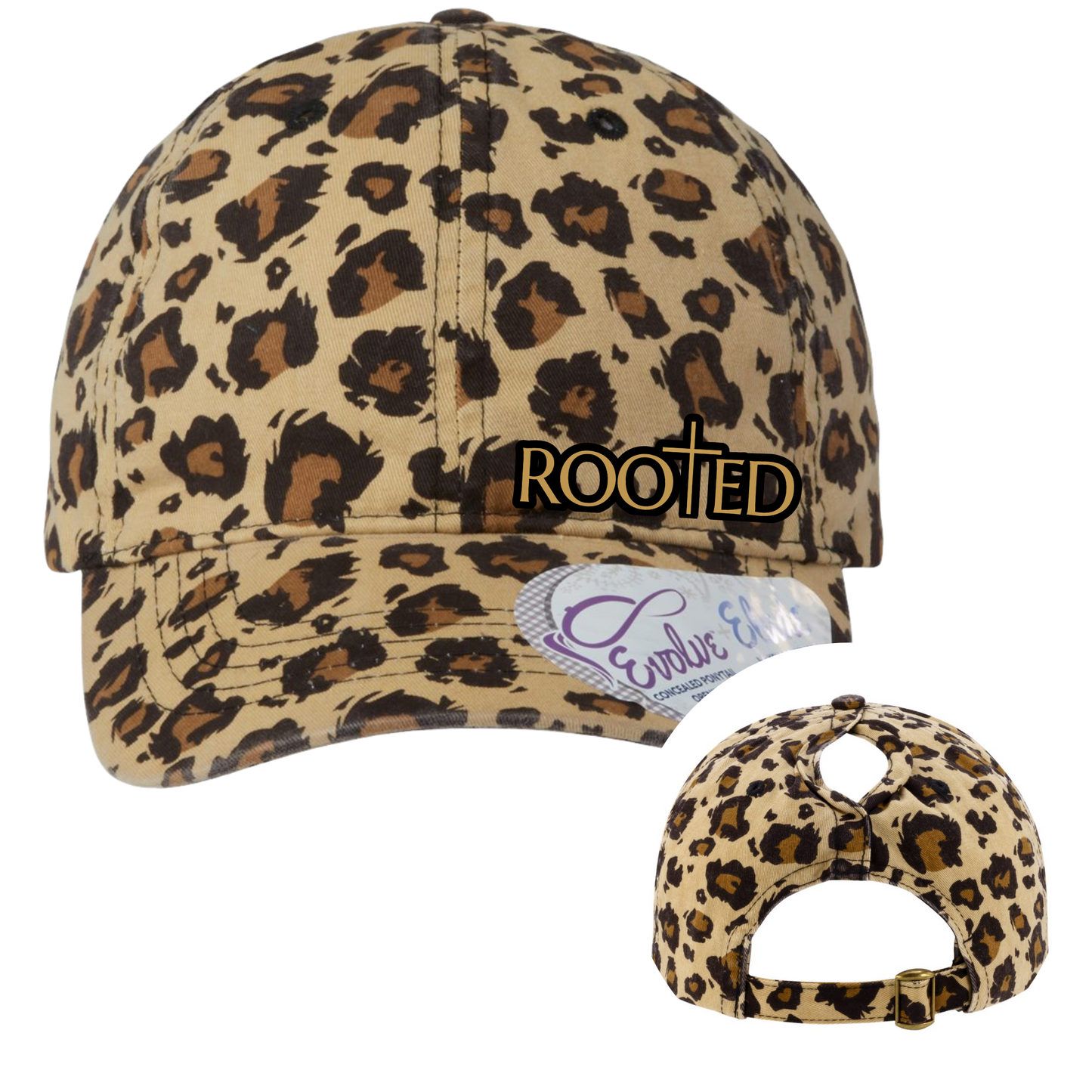 Life Church "Rooted Series" Leopard Print Womens Cap