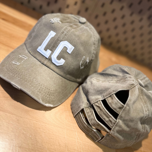 Life Church, LC Distressed Ponytail Cap