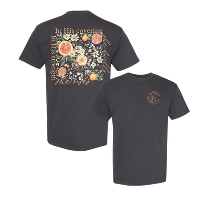 In His Covering Comfort Colors Graphic Tee