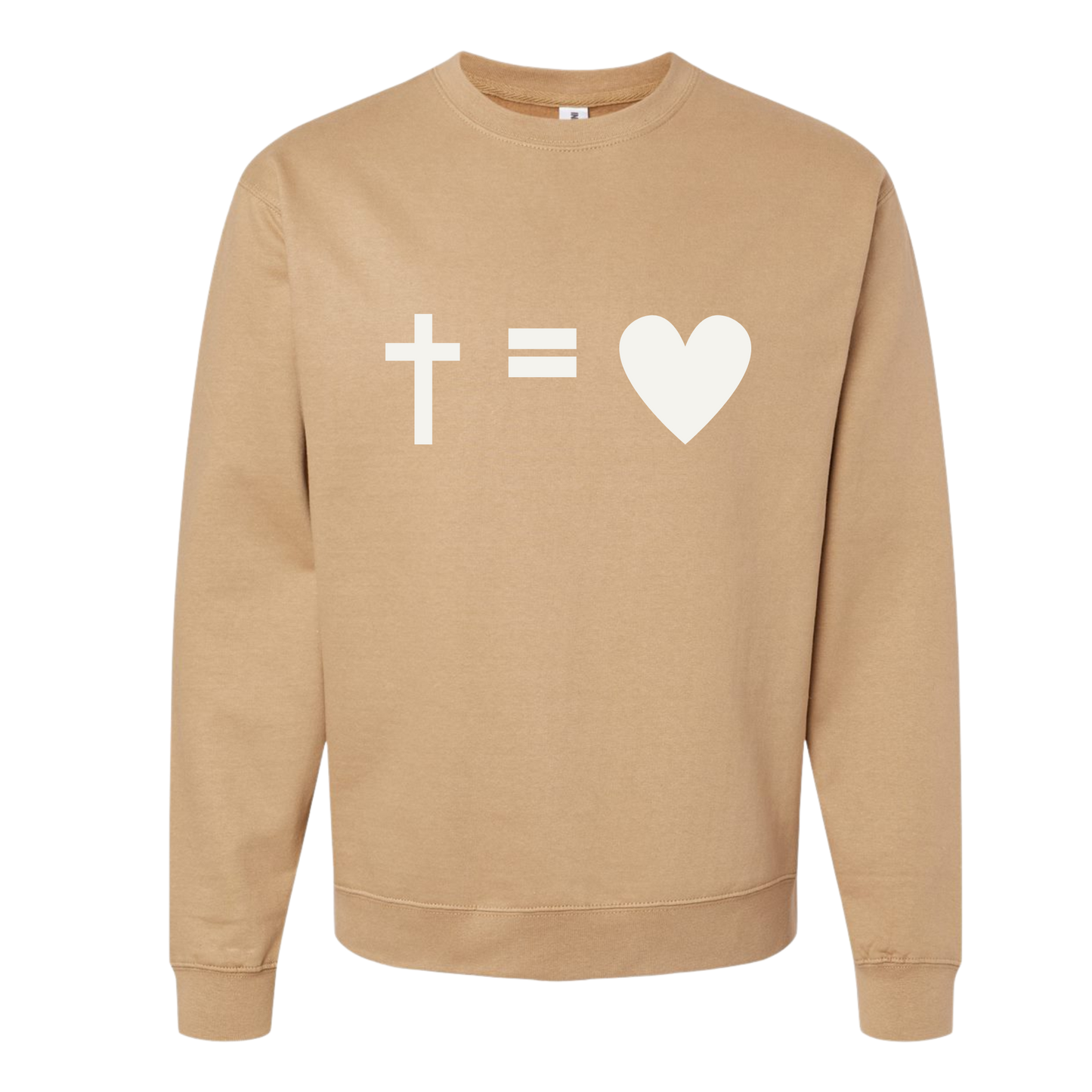 Life Church "Jesus is Love" Sandstone Crewneck