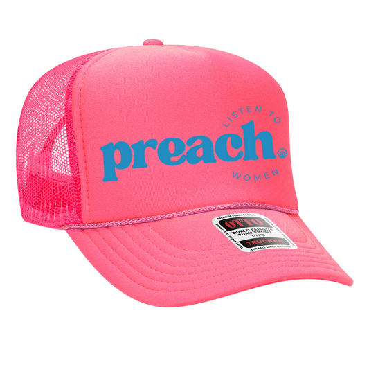 PREACH Trucker -  Hot Pink