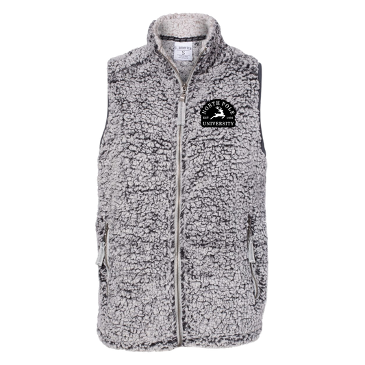 "North Pole University" Women’s Epic Sherpa Full-Zip Vest