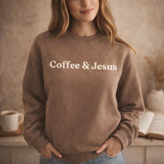 Coffee and Jesus Ultimate Soft Crewneck