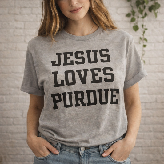 JESUS LOVES PURDUE Tee