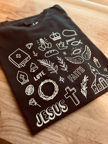 Jesus Doodles Comfort Colors Collection