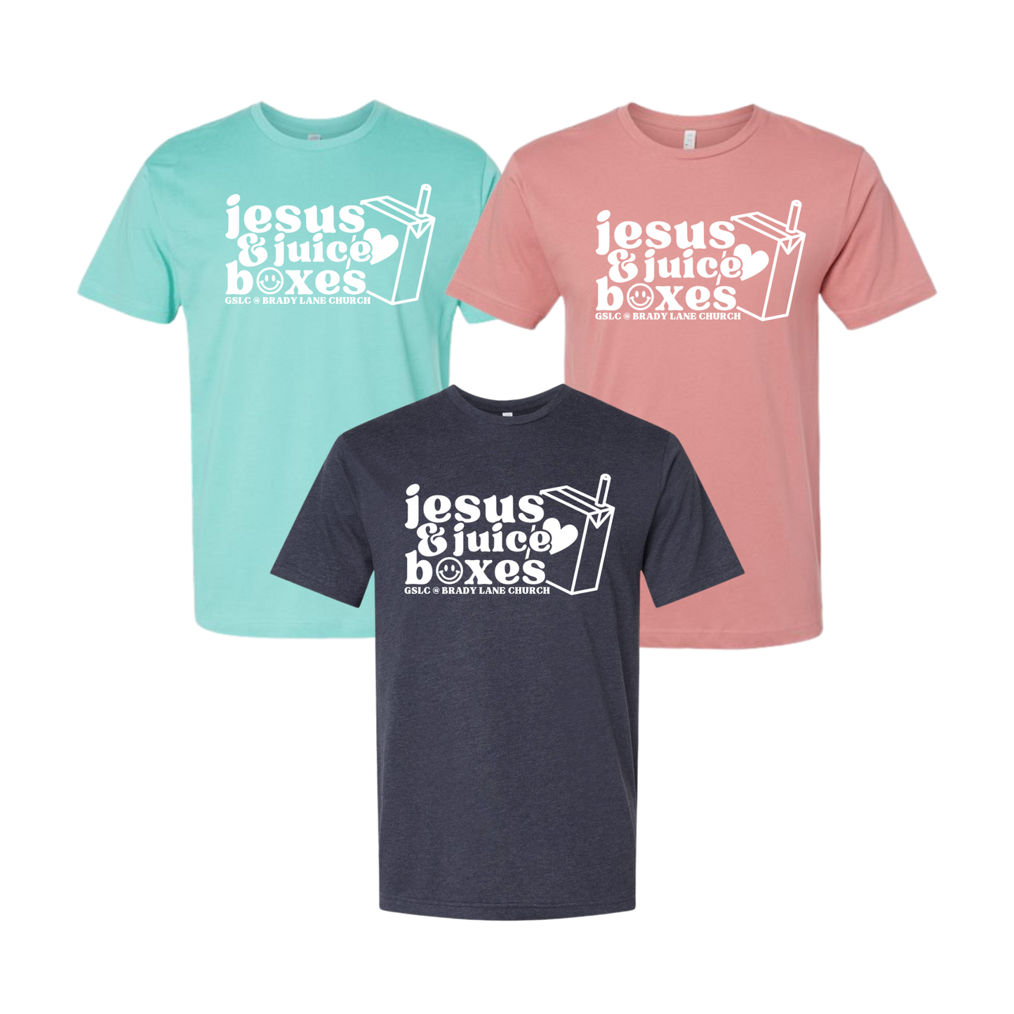 Jesus and Juice Boxes Adult Tee