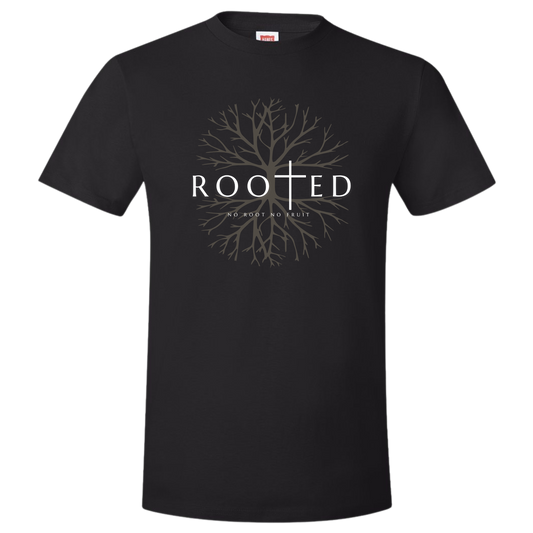 Life Church "Rooted Series - No Root No Fruit" Tree of Life T-shirt