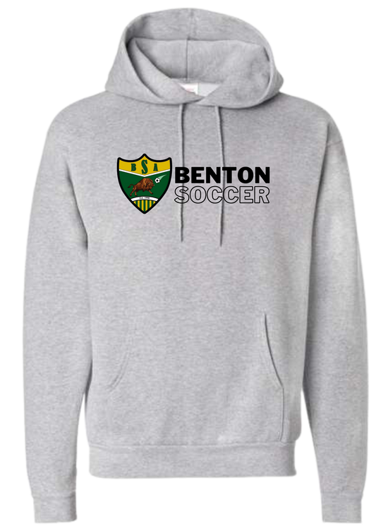 Benton Soccer Association Hoodie Gray