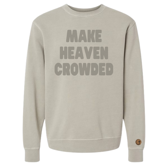 Make Heaven Crowded Ultimate Soft Crewneck Cement Gray