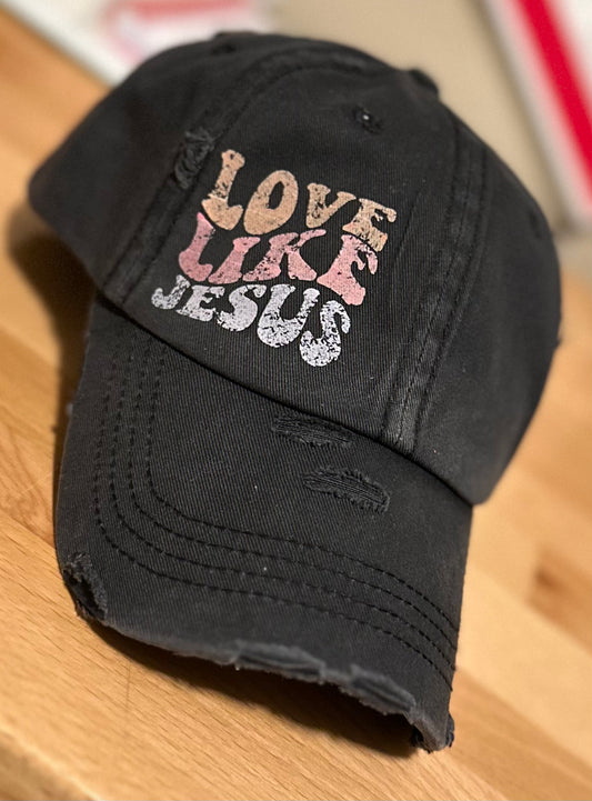 Love Like Jesus Ponytail Baseball Cap